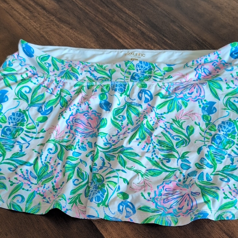 Lilly Pulitzer Luxletic Skort- Blue and Pink
